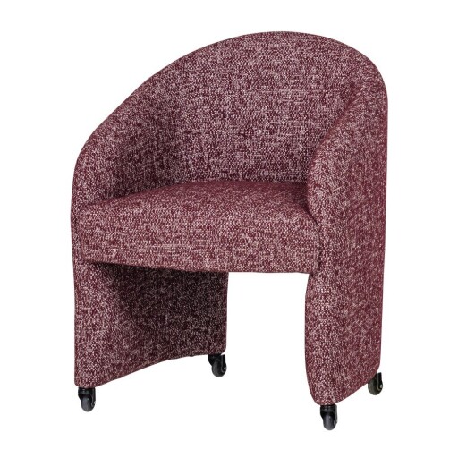 Scaun de birou burgundy tapițat Cordo – WOOOD