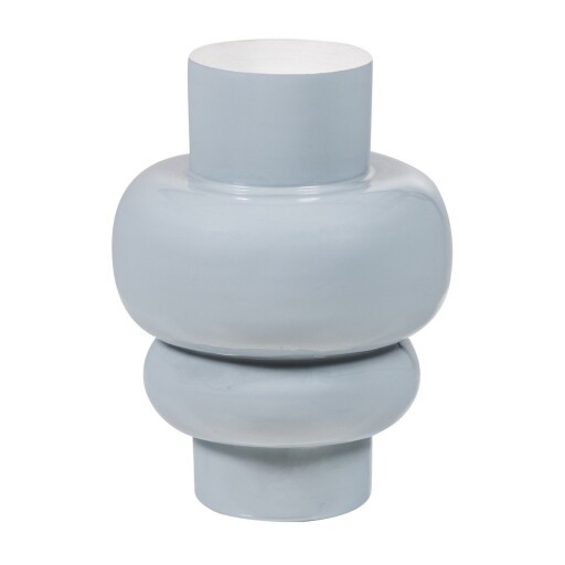 Vază gri deschis din metal (înălțime 27 cm) Auri – WOOOD