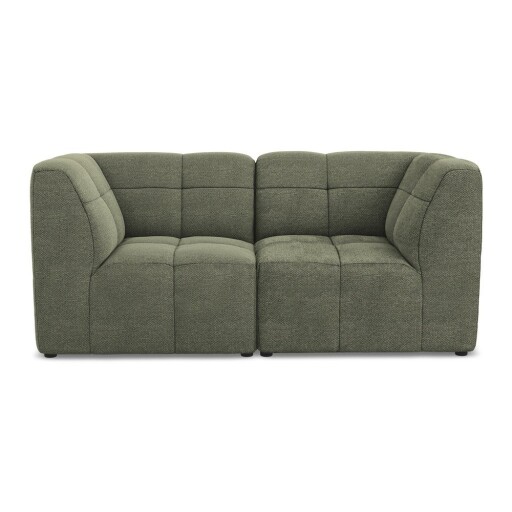 Canapea verde cu tapițerie din țesătură bouclé 180 cm Aloha – Makamii