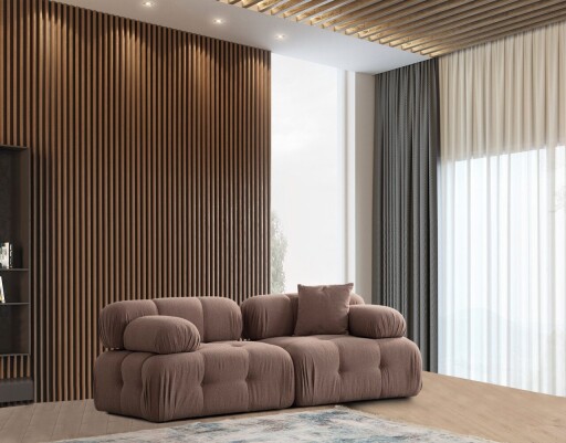 Canapea 2 locuri, Atelier del Sofa, 560ARE1905, Cappuccino