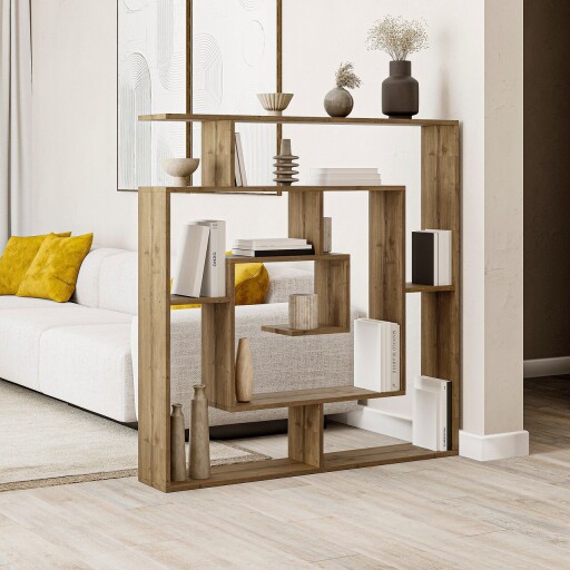 Corp biblioteca, Hanah Home, Labirent, 125x128.6x22 cm, Maro