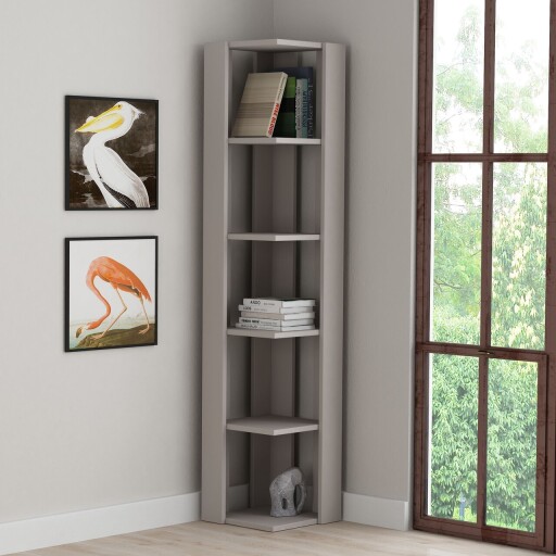 Corp biblioteca, Hanah Home, Nati Corner, 31.8x160.8x31.8 cm, Mocha