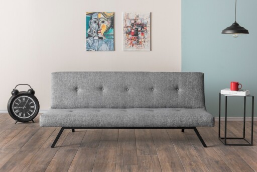 Canapea extensibila 3 locuri, Atelier del Sofa, 859FTN2818, Gri deschis