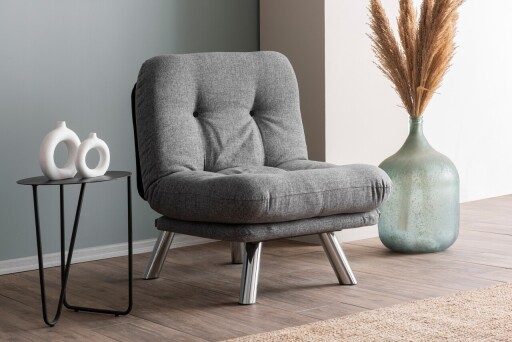 Fotoliu extensibil, Atelier del Sofa, 859FTN2839, Gri deschis
