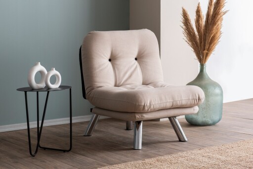 Fotoliu extensibil, Atelier del Sofa, 859FTN2841, Crem