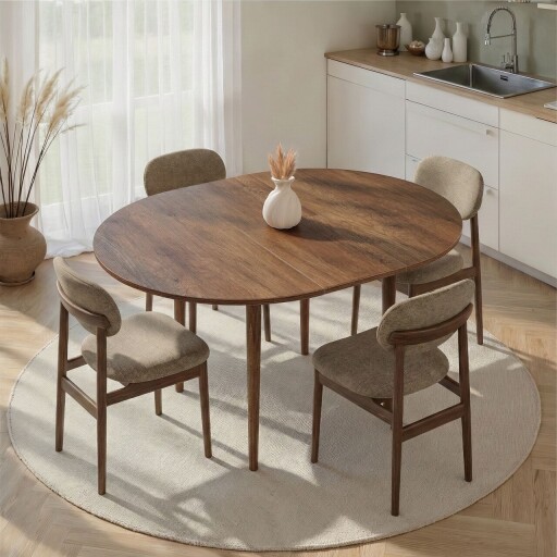 Masa extensibila, Nordure, Viona, 100x75x100 cm, Nuc Barok