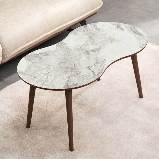 Masuta de cafea, Hanah Home, Moon, 99x45x54 cm, Alb