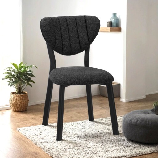 Scaun, Hanah Home, Elma, 47x85x45 cm, Antracit