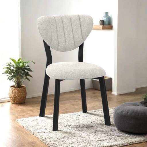 Scaun, Hanah Home, Elma, 47x85x45 cm, Crem