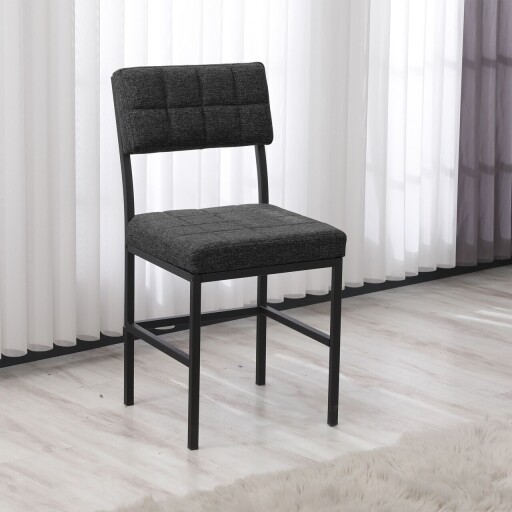 Scaun, Hanah Home, Dubai, 40x82x40 cm, Antracit
