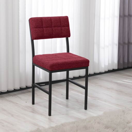 Scaun, Hanah Home, Dubai, 40x82x40 cm, Bordo