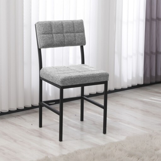 Scaun, Hanah Home, Dubai, 40x82x40 cm, Gri