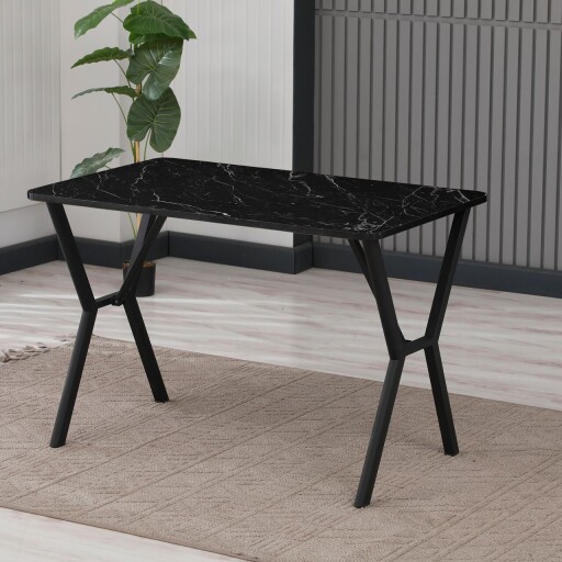 Masa, Hanah Home, Elma 110, 110x74x70 cm, Negru
