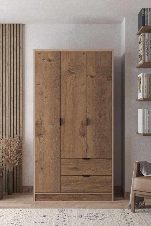 Dulap pentru haine, Hanah Home, Arden 3, 97x182x44 cm, Pinul Atlasului