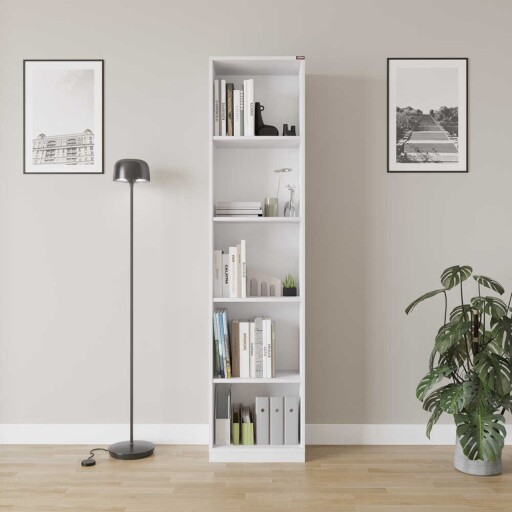 Corp biblioteca, Hanah Home, Ktp-325-Bb-1, 43x182x26 cm, Alb