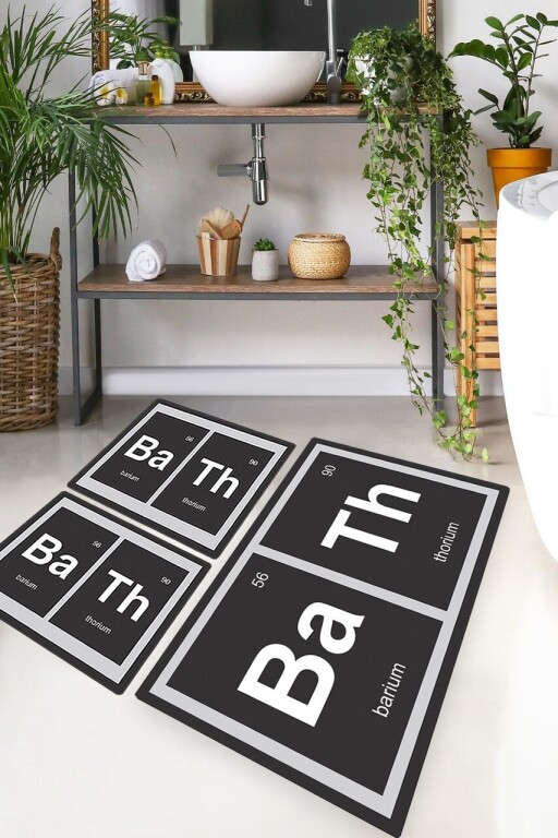 Set covorase de baie, L'essentiel Maison, Barium, Multicolor