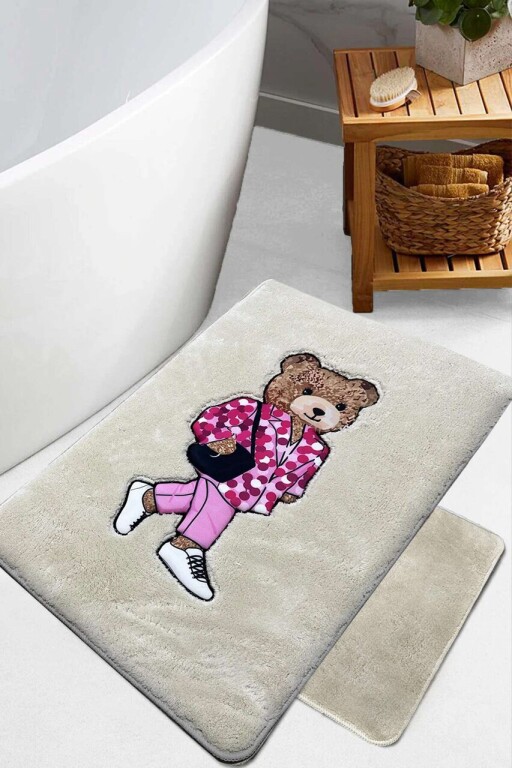 Set covorase de baie, L'essentiel Maison, Boss Bear, Piatra