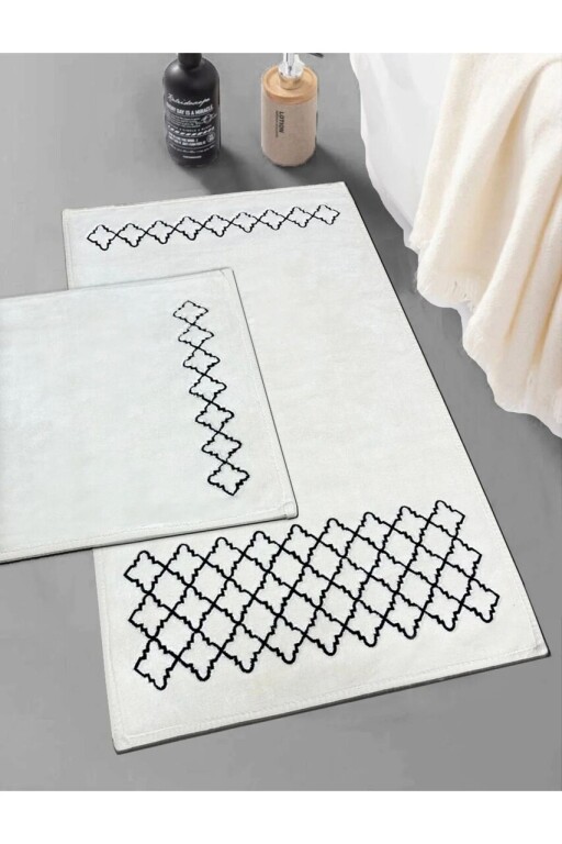 Set covorase de baie, L'essentiel Maison, Luxury, Negru