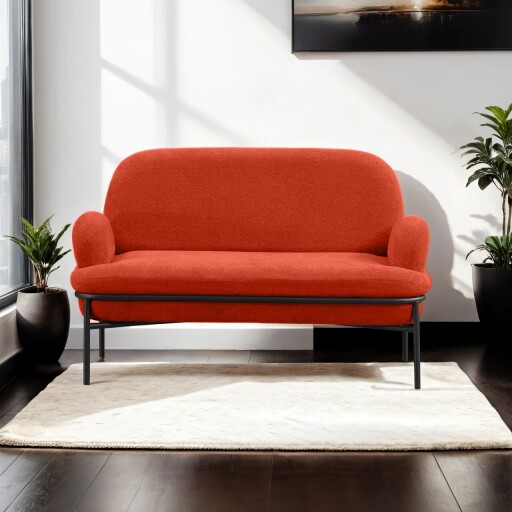 Canapea 2 locuri, Atelier del Sofa, 531ALN1305, Caramiziu