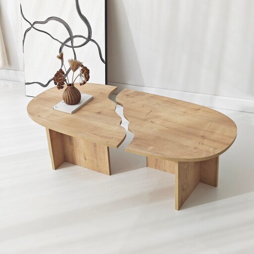 Masuta de cafea, Hanah Home, Missisipi, 120x38x60 cm, Maro