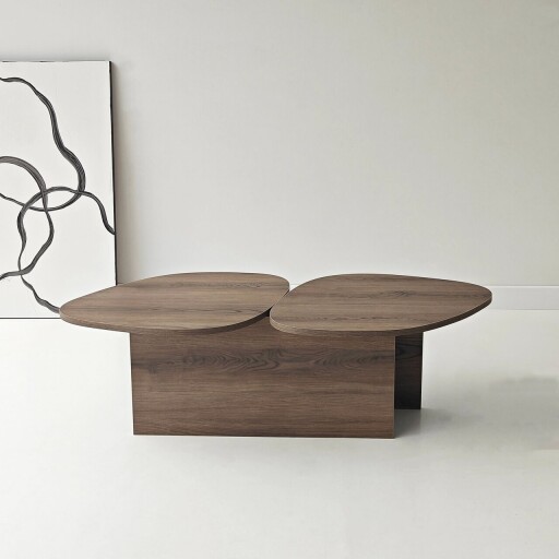 Masuta de cafea, Hanah Home, Stones, 125x38x60 cm, Maro