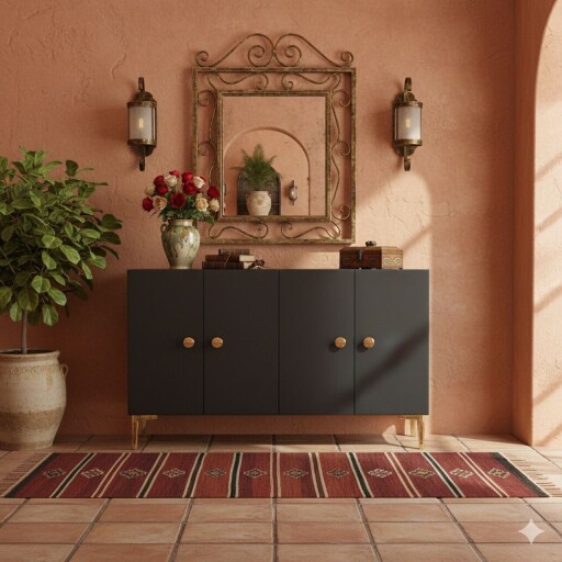 Consola, Hanah Home, Simple 120, 120x75x32 cm, Antracit