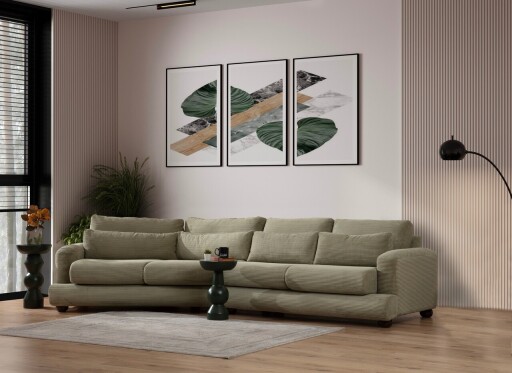Canapea cu 4 locuri, Atelier del Sofa, 560ARE1832, Verde