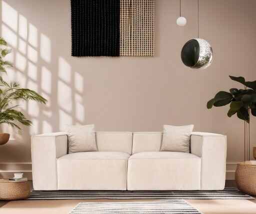 Canapea 2 locuri, Atelier del Sofa, 560ARE1937, Crem