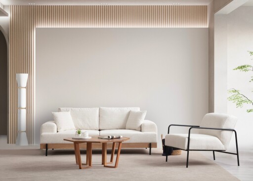 Canapea 3 locuri, Atelier del Sofa, 560ARE2120, Alb
