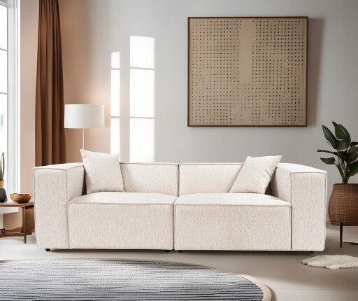 Canapea 2 locuri, Atelier del Sofa, 560ARE2138, Maro deschis