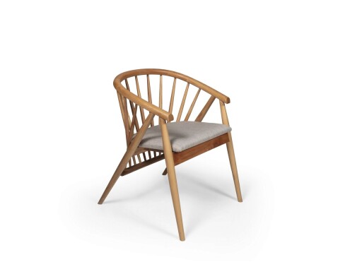 Set masă și scaune (5 bucăți), Hanah Home, Riva Masa T, Natural