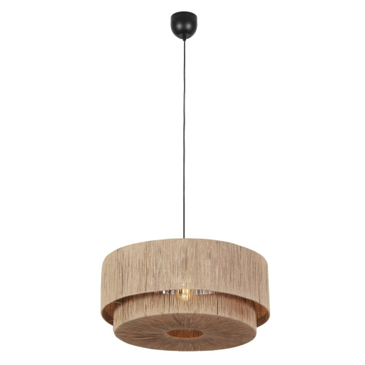 Lustra Smilla, TRIO, 60x150 cm, 10W, 1x E27, metal, negru mat/bej