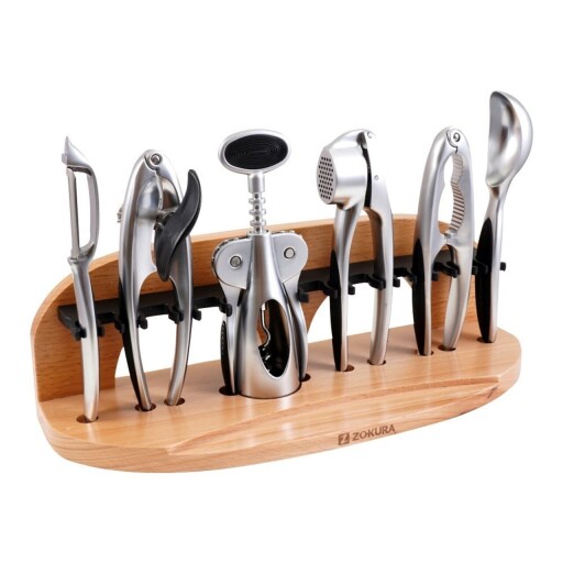 Set ustensile de bucatarie 7 piese, Zokura, zinc