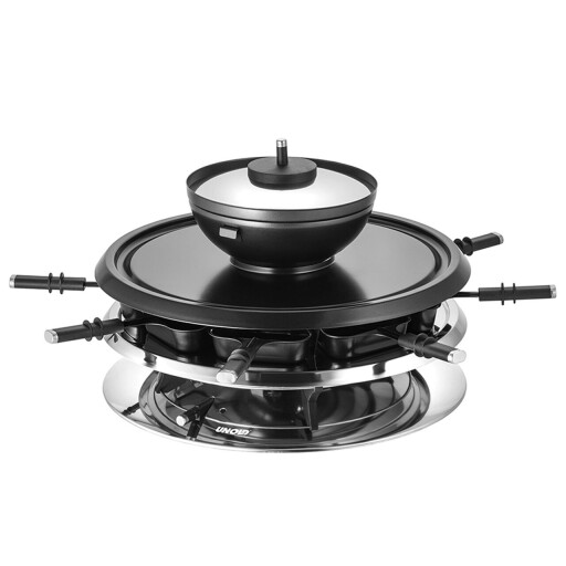 Plita electrica Raclette multi 4 in 1, Unold, 40 x 40 cm, 1300 W