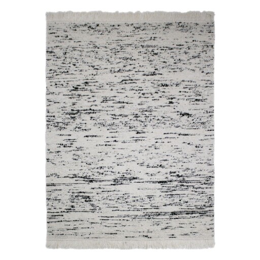Covor gri/fildeș țesut manual din lână 140x200 cm Ellsa – Flair Rugs