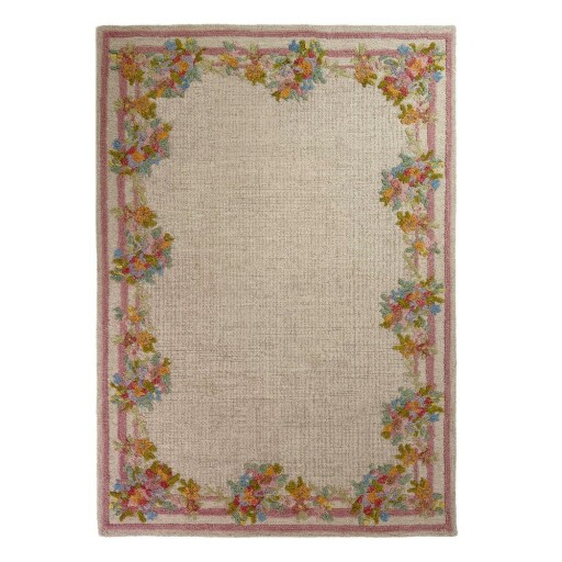 Covor țesut manual din lână 140x200 cm Elise Floral – Flair Rugs