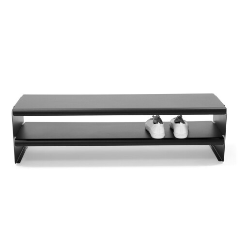 Pantofar negru din oțel 101,5x28x31 cm Linea – Spinder Design
