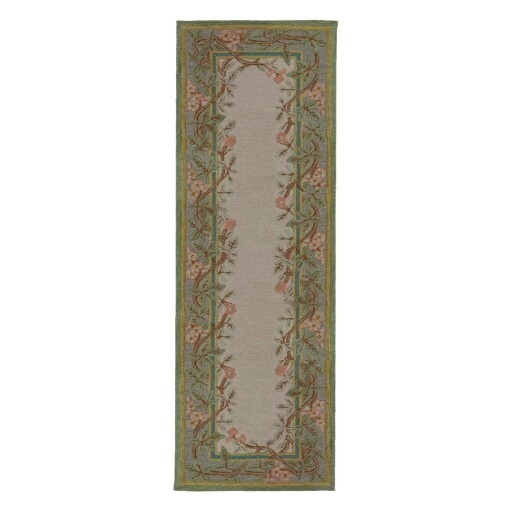 Covor tip traversă țesut manual din lână 80x300 cm Verona Floral – Flair Rugs