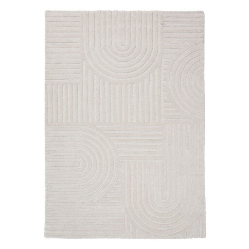 Covor fildeș țesut manual din lână 200x290 cm Zen Garden – Flair Rugs