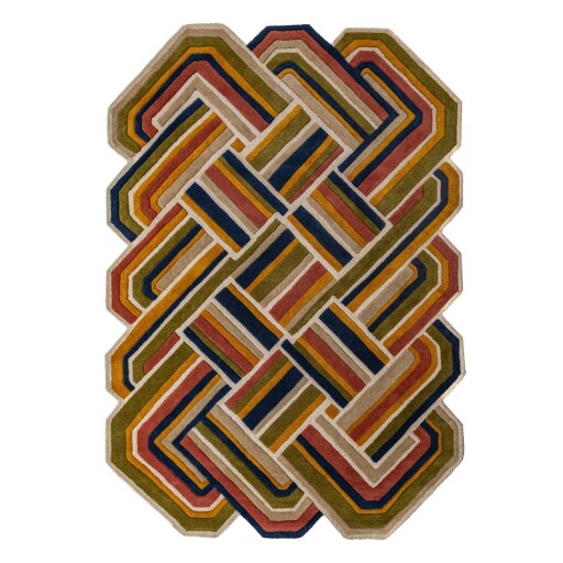 Covor țesut manual din lână 140x200 cm Lattice Shaped – Flair Rugs