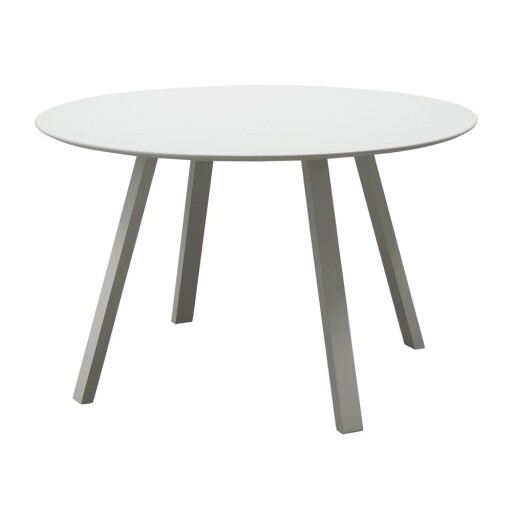Masă de grădină rotundă din metal ø 120 cm Auke – WOOOD