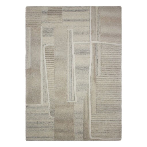 Covor grej țesut manual din lână 160x230 cm Lira – Flair Rugs