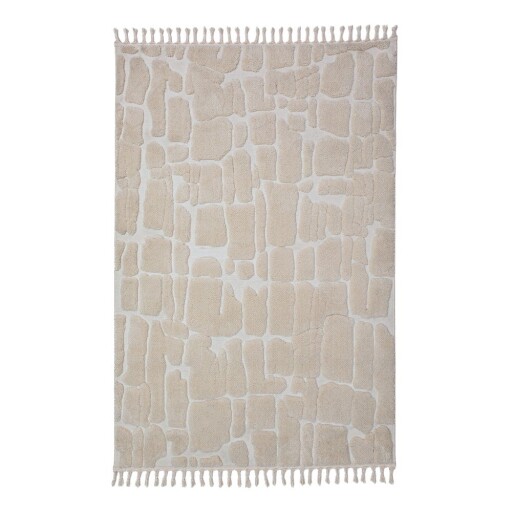 Covor crem 160x230 cm Esra Cobbled – Flair Rugs