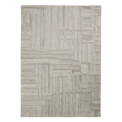 Covor grej țesut manual din lână 200x300 cm Elva – Flair Rugs