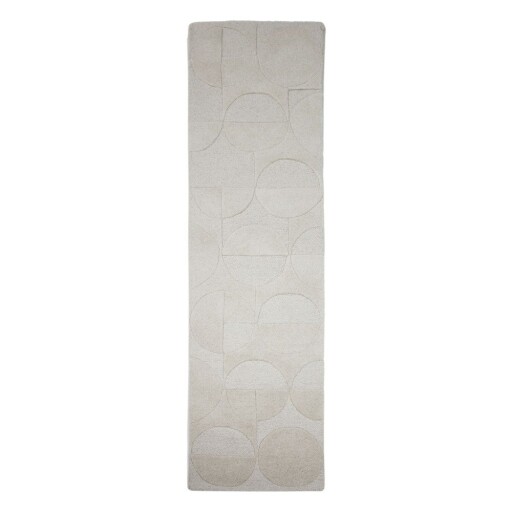 Covor tip traversă fildeș țesut manual din lână 60x230 cm Gigi – Flair Rugs