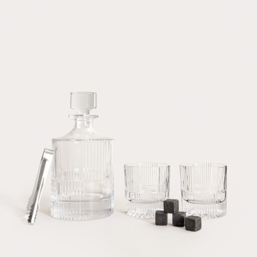 Set whisky 8 piese Eleganza, Homla, 900 ml / 240 ml, sticla, transparent