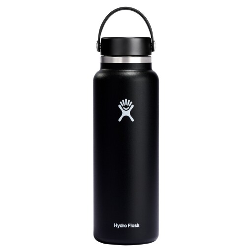 Sticla termos, inox, 1,18L, "Wide Mouth", Black - Hydro Flask