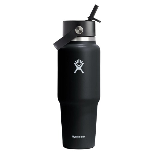 Sticla termos, inox, 950ml, "Wide Straw", Black - Hydro Flask