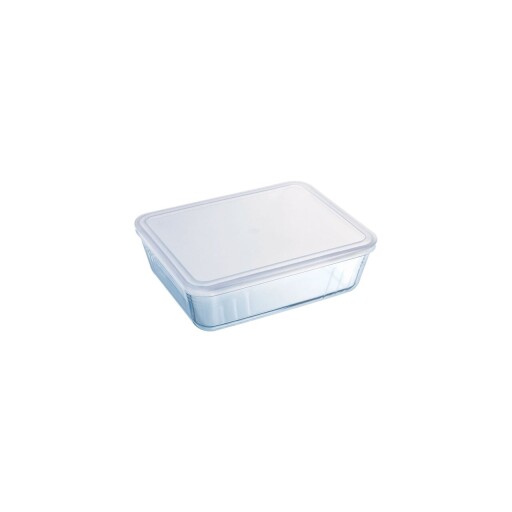 Caserola dreptunghiulara, din sticla termorezistenta, cu capac, 800ml, "Cook&amp;Freeze" - Pyrex