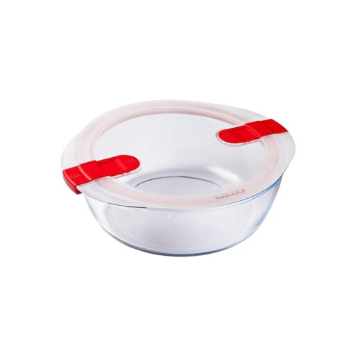 Caserola rotunda, cu capac, sticla termorezistenta, 23cm/2,3L, "Cook&amp;Heat" - Pyrex